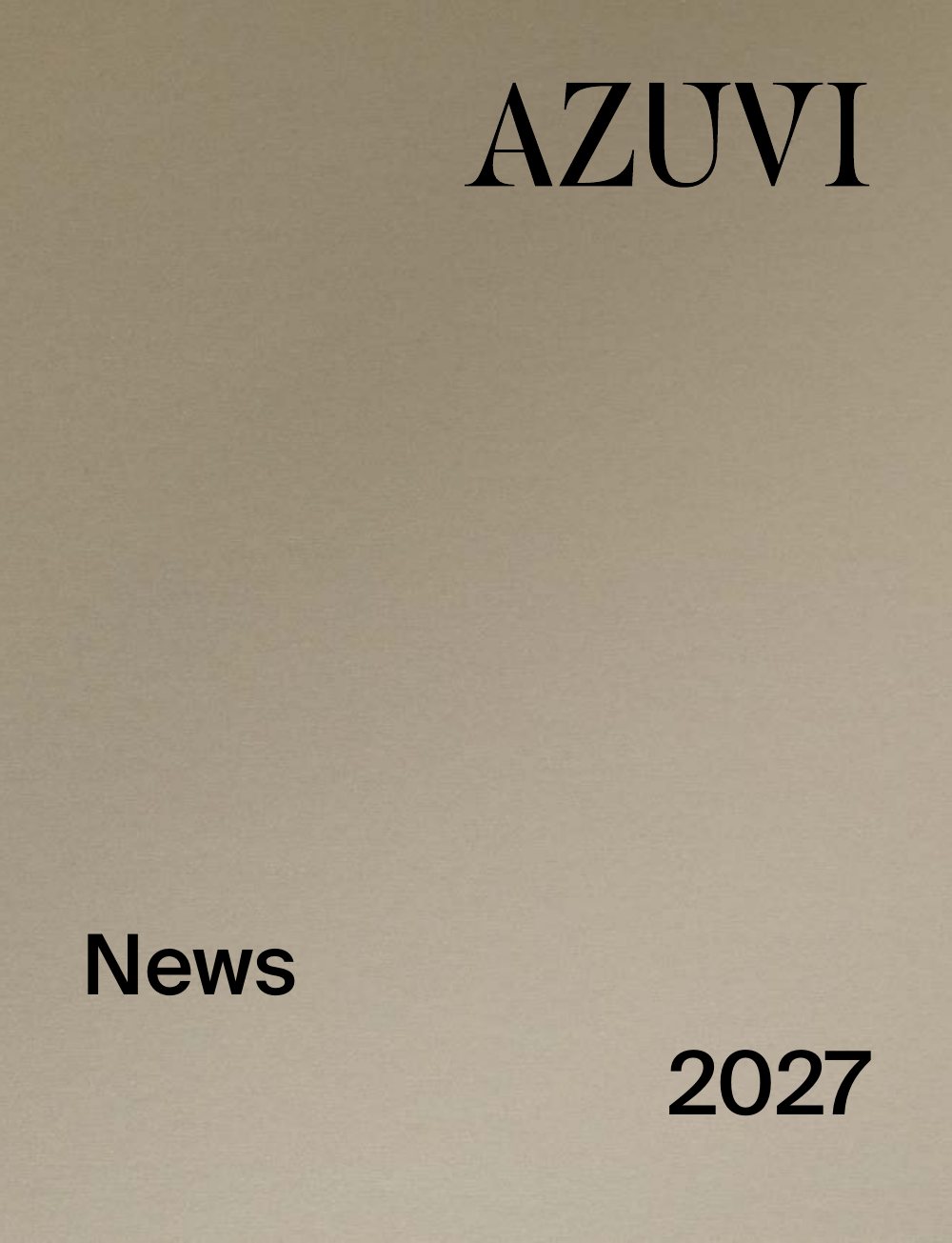 Couverture des nouveautés Azuvi 2027