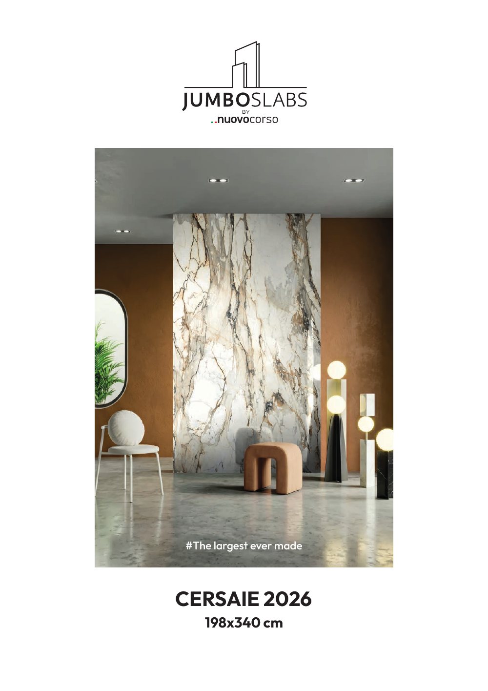 Couverture des nouveautés JumboSlabs Cersaie 2026